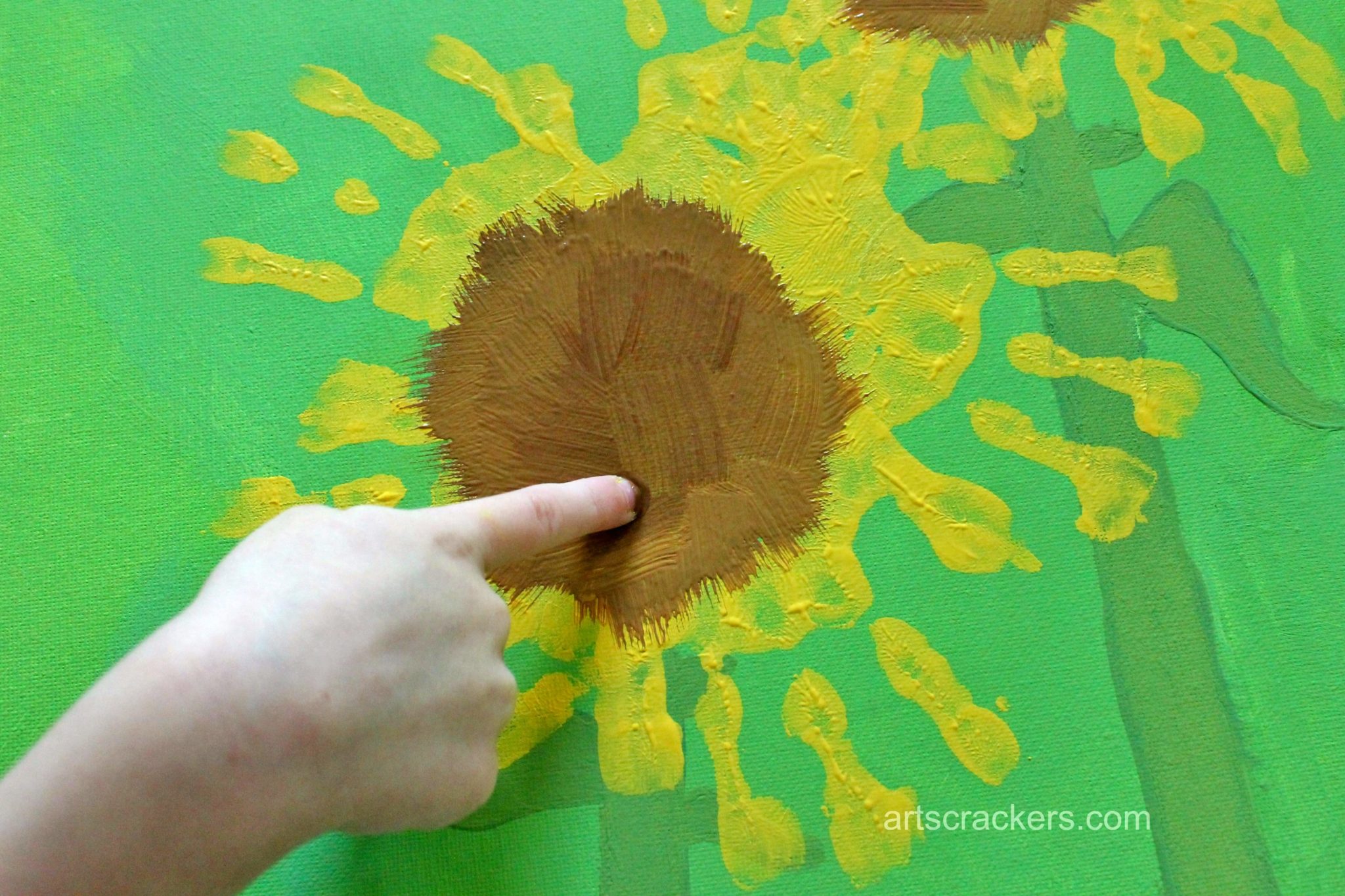 Handprint-Sunflowers-Canvas-Step-81